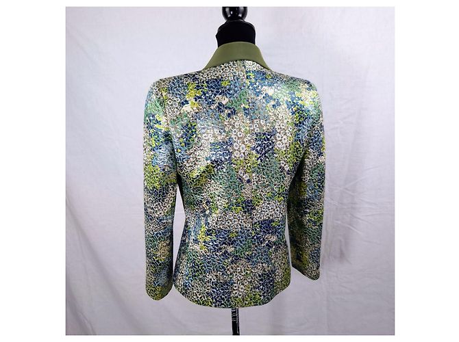 Pierre Cardin Festjacke mit floralem Muster Mehrfarben Grün - Ansicht 2