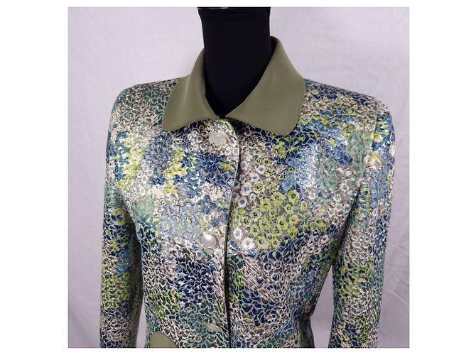 Pierre Cardin Festjacke mit floralem Muster Mehrfarben Grün - Ansicht 5