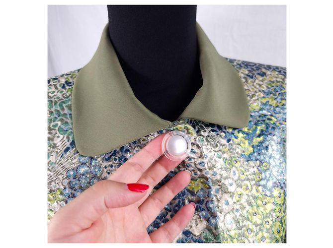 Pierre Cardin Festjacke mit floralem Muster Mehrfarben Grün - Ansicht 8
