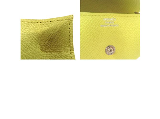 Monedero Hermès Levain Quatre Dorado - vista 10