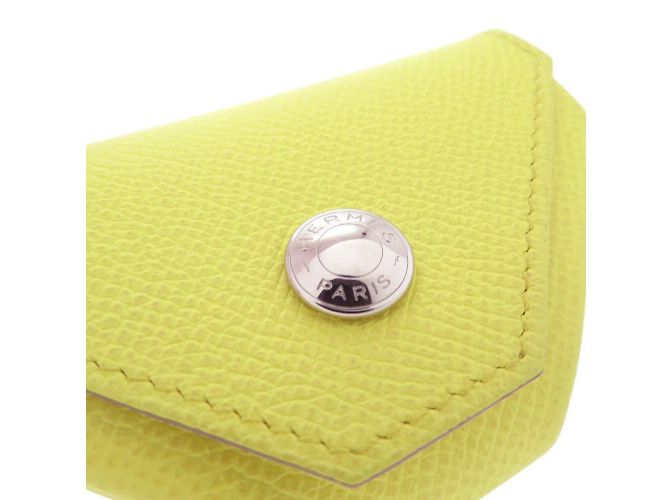 Monedero Hermès Levain Quatre Dorado - vista 7