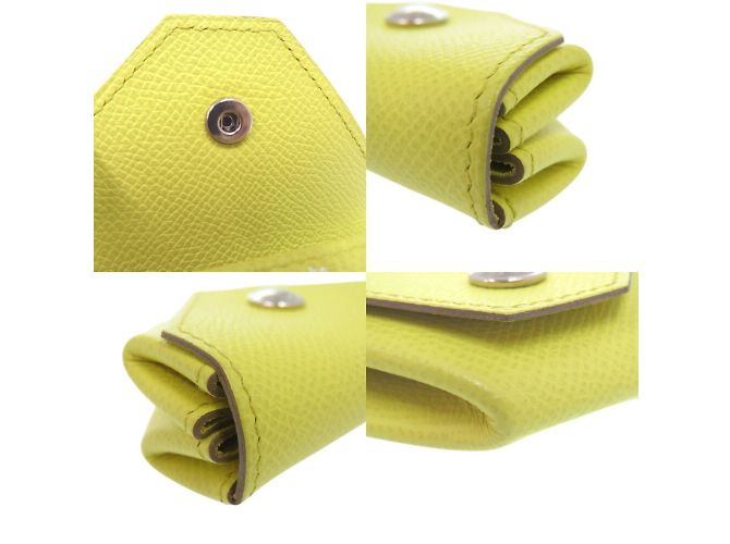 Monedero Hermès Levain Quatre Dorado - vista 8