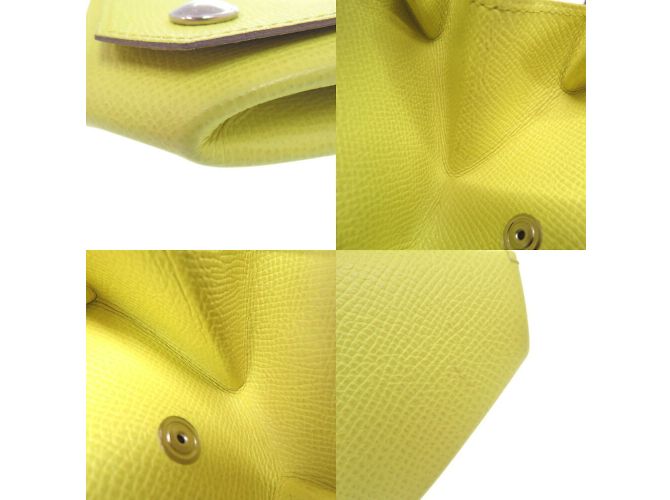 Monedero Hermès Levain Quatre Dorado - vista 9