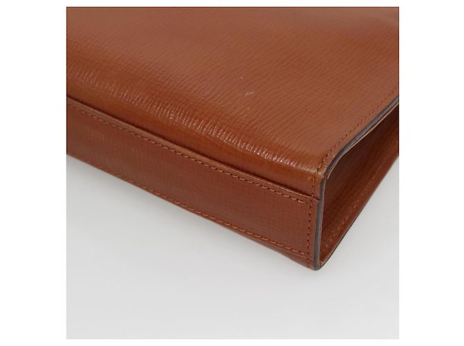 Autre Marque Borsa a mano Burberrys in pelle marrone dorato Auth ep9814 D'oro - vista 10