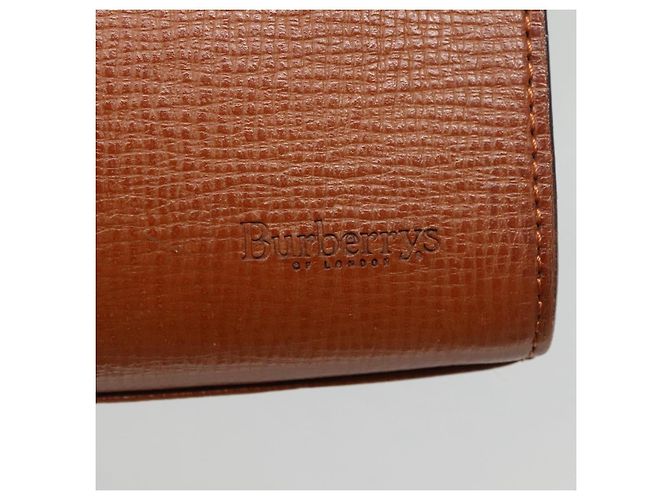 Autre Marque Borsa a mano Burberrys in pelle marrone dorato Auth ep9814 D'oro - vista 13