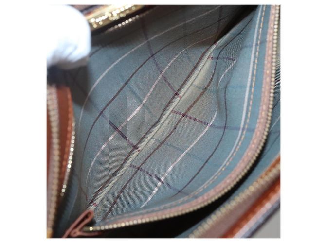 Autre Marque Borsa a mano Burberrys in pelle marrone dorato Auth ep9814 D'oro - vista 18