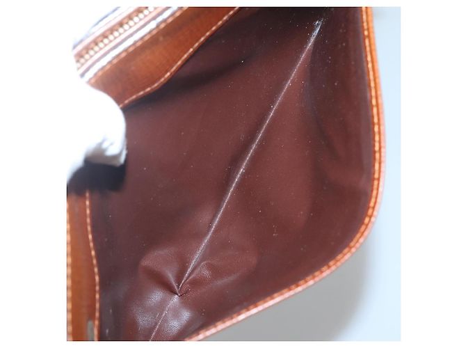 Autre Marque Borsa a mano Burberrys in pelle marrone dorato Auth ep9814 D'oro - vista 19