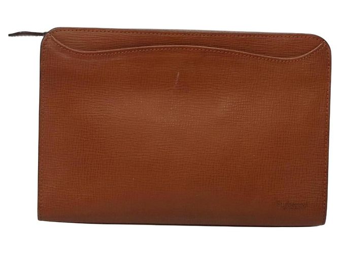 Autre Marque Borsa a mano Burberrys in pelle marrone dorato Auth ep9814 D'oro - vista 2