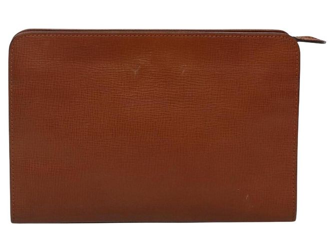 Autre Marque Borsa a mano Burberrys in pelle marrone dorato Auth ep9814 D'oro - vista 3