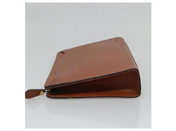 Autre Marque Borsa a mano Burberrys in pelle marrone dorato Auth ep9814 D'oro - vista 4