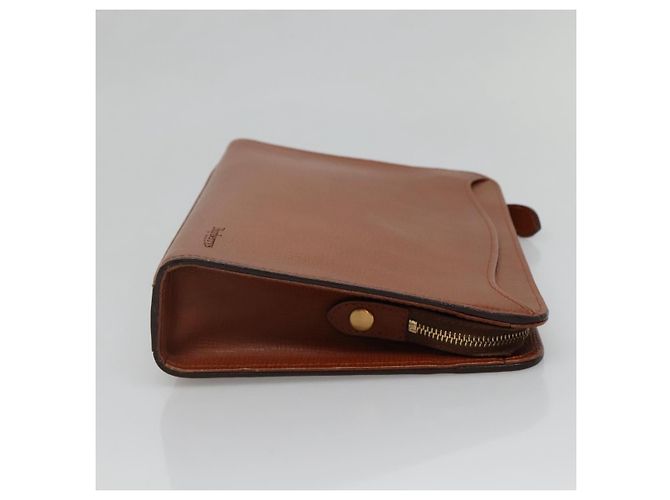 Autre Marque Borsa a mano Burberrys in pelle marrone dorato Auth ep9814 D'oro - vista 5