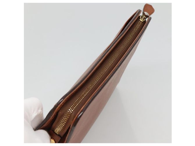 Autre Marque Borsa a mano Burberrys in pelle marrone dorato Auth ep9814 D'oro - vista 6