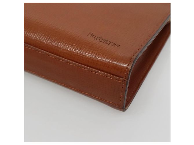 Autre Marque Borsa a mano Burberrys in pelle marrone dorato Auth ep9814 D'oro - vista 8