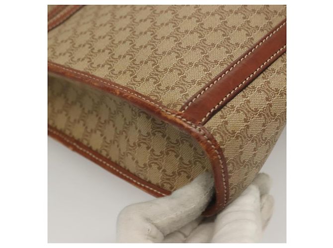 Céline CELINE Macadam Canvas Tote Bag Beige Gold Auth gh382 Golden - Ansicht 10