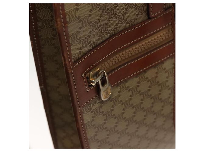 Céline CELINE Macadam Canvas Tote Bag Beige Gold Auth gh382 Golden - Ansicht 16