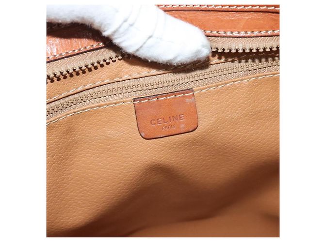 Céline CELINE Macadam Canvas Tote Bag Beige Gold Auth gh382 Golden - Ansicht 17