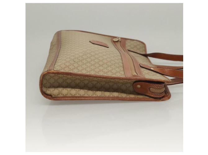 Céline CELINE Macadam Canvas Tote Bag Beige Gold Auth gh382 Golden - Ansicht 4