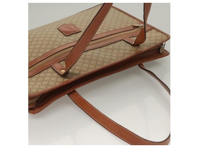 Céline CELINE Macadam Canvas Tote Bag Beige Gold Auth gh382 Golden - Ansicht 6