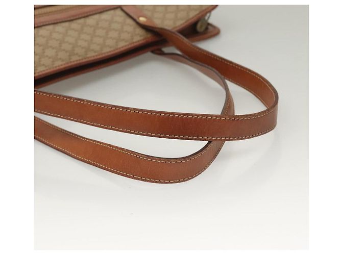 Céline CELINE Macadam Canvas Tote Bag Beige Gold Auth gh382 Golden - Ansicht 7
