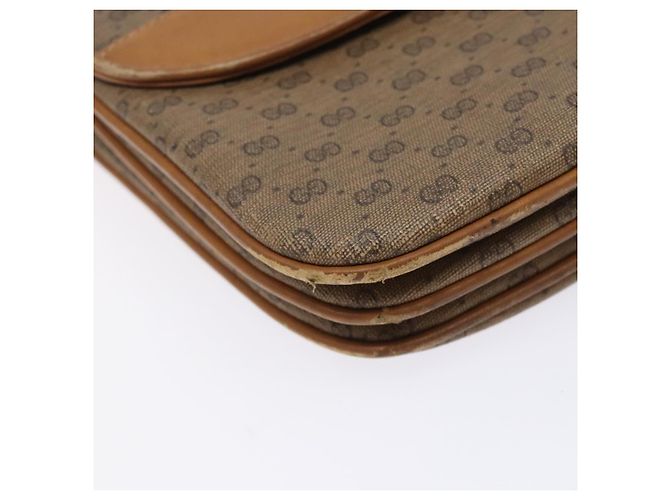 Gucci Bolsa de Ombro Micro GG Supreme PVC Bege Dourado 004 106 0024 Auth ep9330 - vista 11