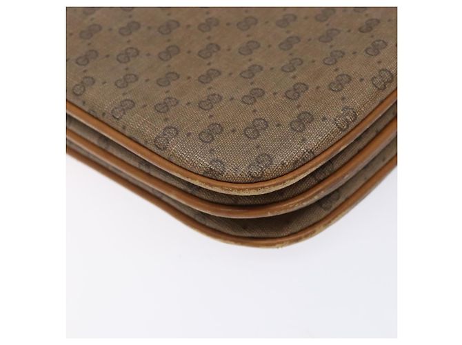 Gucci Bolsa de Ombro Micro GG Supreme PVC Bege Dourado 004 106 0024 Auth ep9330 - vista 13