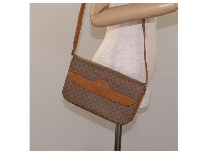 Gucci Bolsa de Ombro Micro GG Supreme PVC Bege Dourado 004 106 0024 Auth ep9330 - vista 24