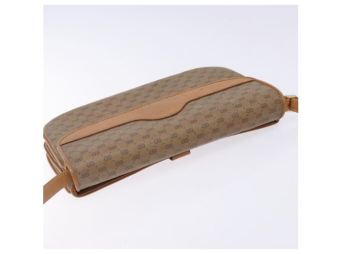 Gucci Bolsa de Ombro Micro GG Supreme PVC Bege Dourado 004 106 0024 Auth ep9330 - vista 6