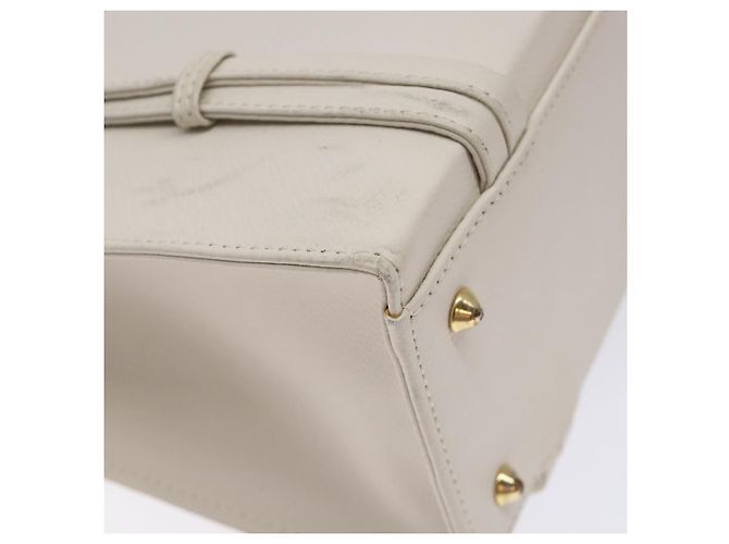 Borsa a Spalla MCM in Pelle Bianca e Oro Auth bs27684 Bianco D'oro - vista 13