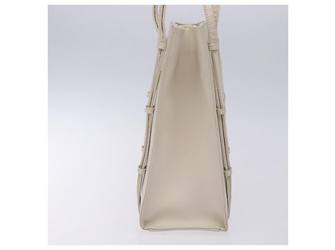 Borsa a Spalla MCM in Pelle Bianca e Oro Auth bs27684 Bianco D'oro - vista 4