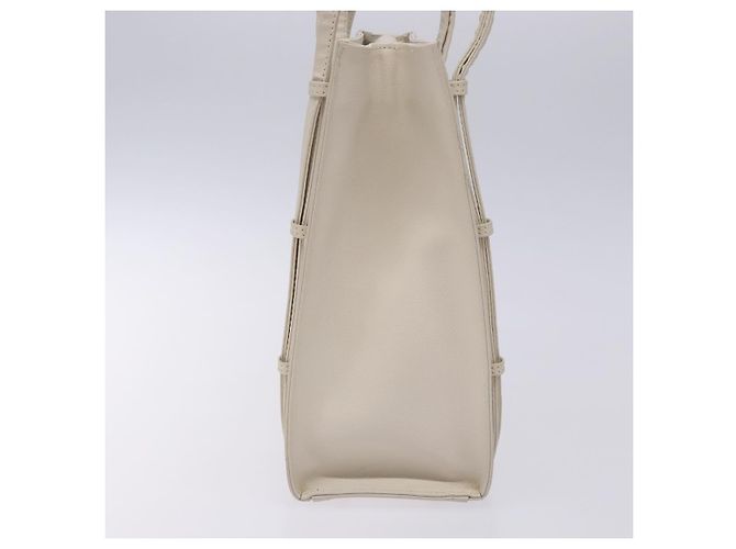 Borsa a Spalla MCM in Pelle Bianca e Oro Auth bs27684 Bianco D'oro - vista 5