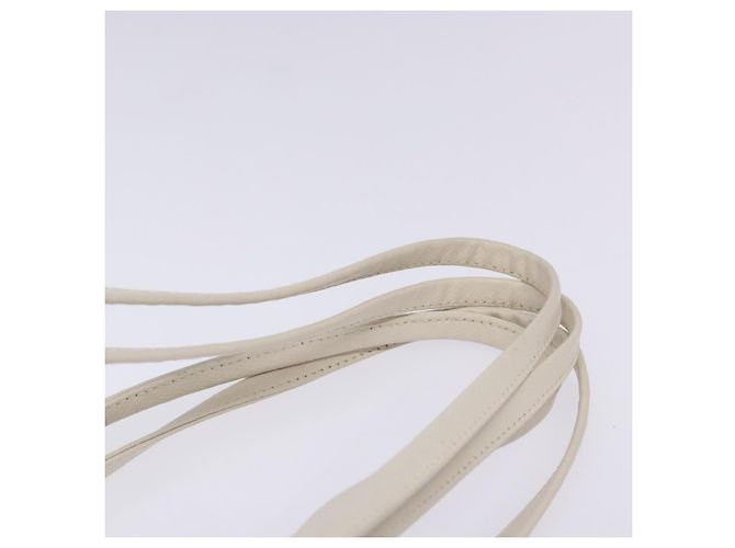 Borsa a Spalla MCM in Pelle Bianca e Oro Auth bs27684 Bianco D'oro - vista 8
