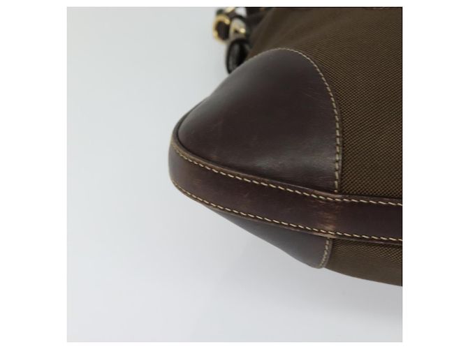 Borsa a Spalla PRADA in Tela Marrone Oro Auth ep9878 D'oro - vista 10