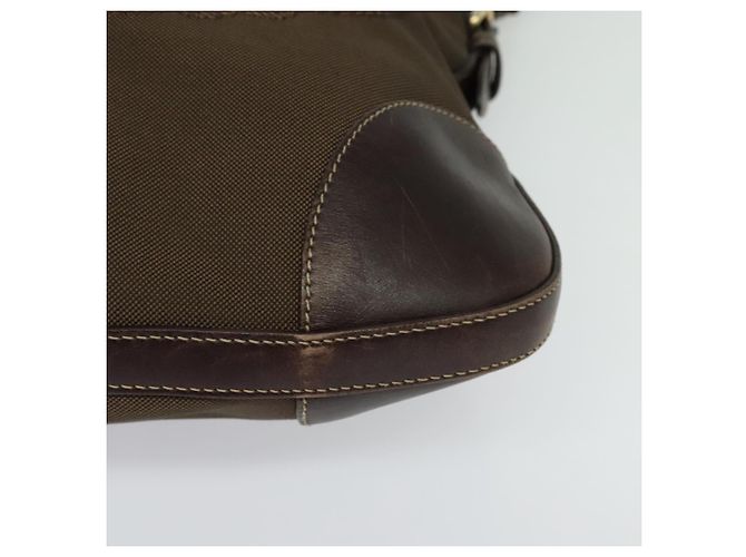 Borsa a Spalla PRADA in Tela Marrone Oro Auth ep9878 D'oro - vista 11