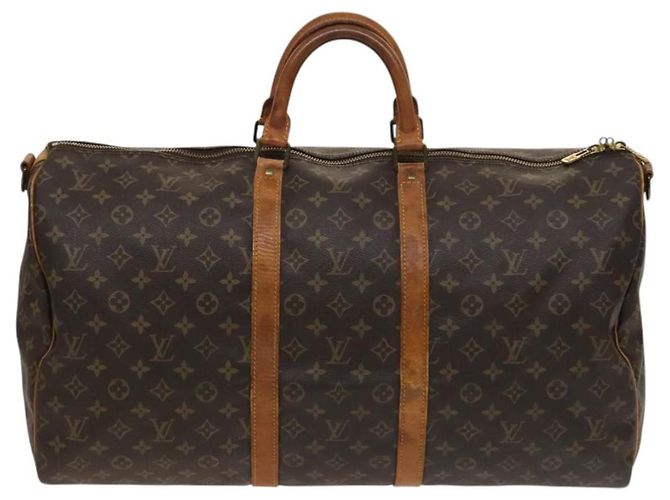 LOUIS VUITTON Borsa Boston Monogram Keepall Bandoulière 55 M41414 Auth LV 127459 Monogramma - vista 2