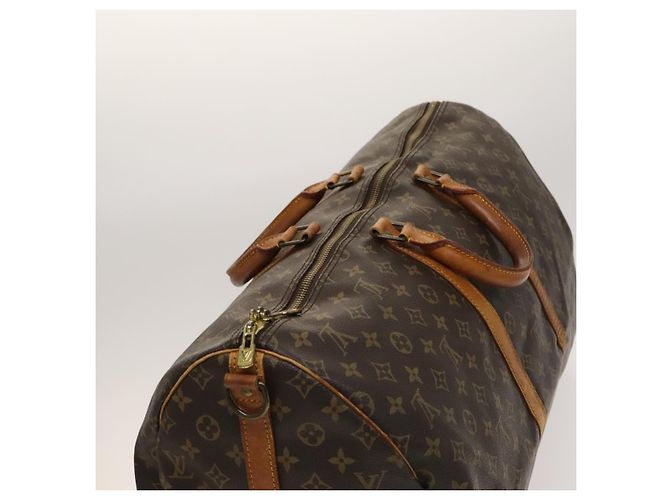 LOUIS VUITTON Borsa Boston Monogram Keepall Bandoulière 55 M41414 Auth LV 127459 Monogramma - vista 6