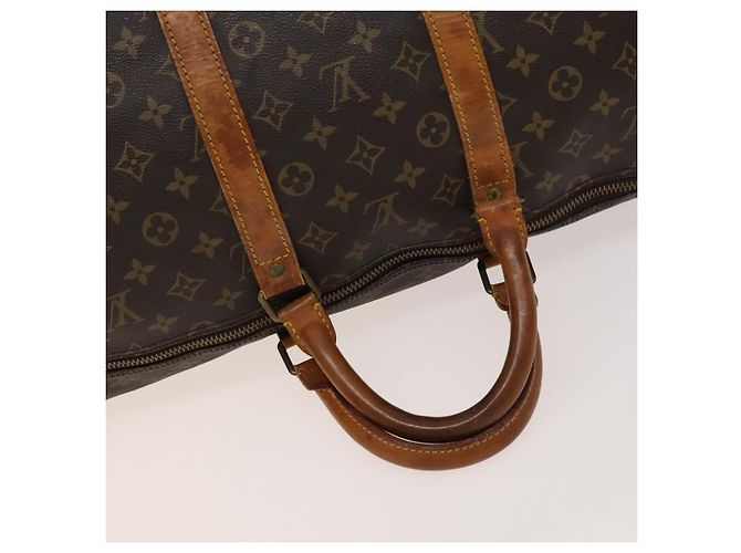 LOUIS VUITTON Borsa Boston Monogram Keepall Bandoulière 55 M41414 Auth LV 127459 Monogramma - vista 7