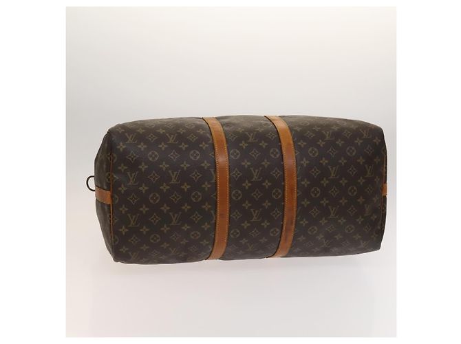 LOUIS VUITTON Borsa Boston Monogram Keepall Bandoulière 55 M41414 Auth LV 127459 Monogramma - vista 9