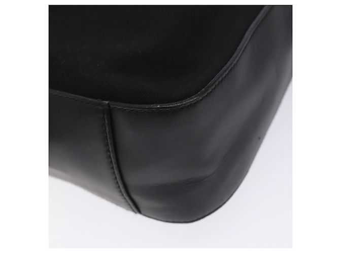 Borsa a Spalla Gancini in Nylon Blu Navy e Argento di Salvatore Ferragamo Auth gh333 - vista 12