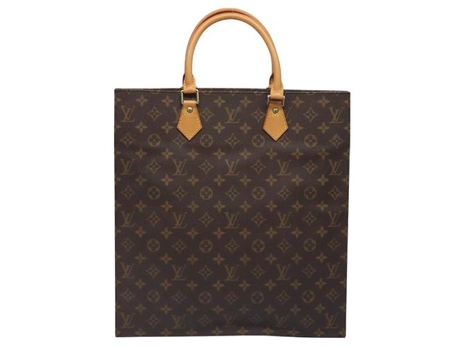 LOUIS VUITTON Borsa Sac Plat Monogram M51140 LV Auth 131294 Monogramma - vista 3