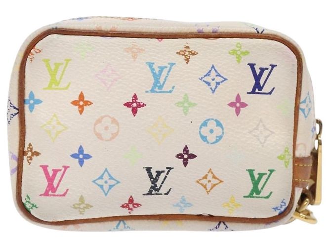 LOUIS VUITTON Trousse Wapity Multicolore Monogramma Bianco M58033 LV Auth 131822 - vista 3