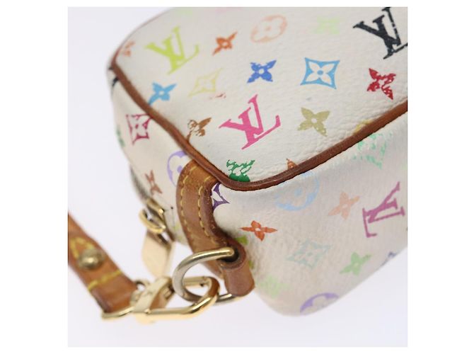 LOUIS VUITTON Trousse Wapity Multicolore Monogramma Bianco M58033 LV Auth 131822 - vista 9