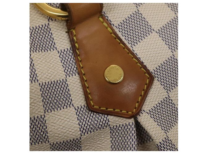 LOUIS VUITTON Borsa Tote Evora MM Damier Azur 2way N41133 LV Auth 130013 - vista 14