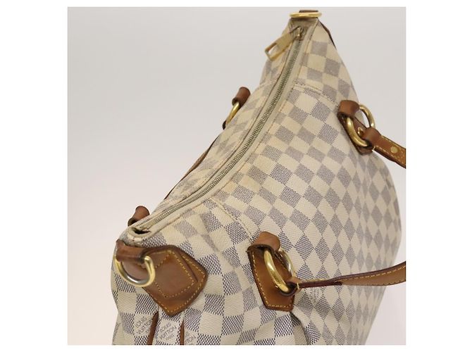 LOUIS VUITTON Borsa Tote Evora MM Damier Azur 2way N41133 LV Auth 130013 - vista 6