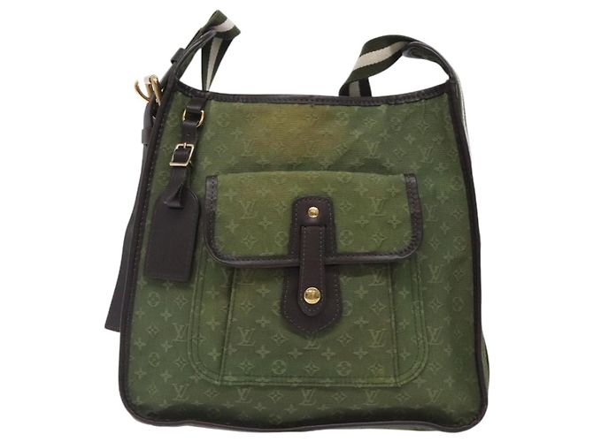 LOUIS VUITTON Borsa Mini Bussus Marie Kate Monogramma TST Khaki M92324 Auth bs27051 Cachi - vista 13