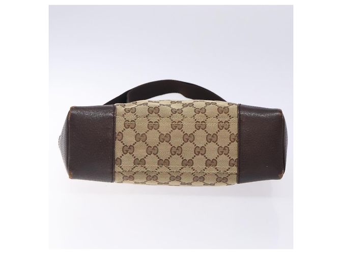 Borsa a Spalla GG Canvas Gucci Beige Argento 114273 Auth gh243 - vista 9