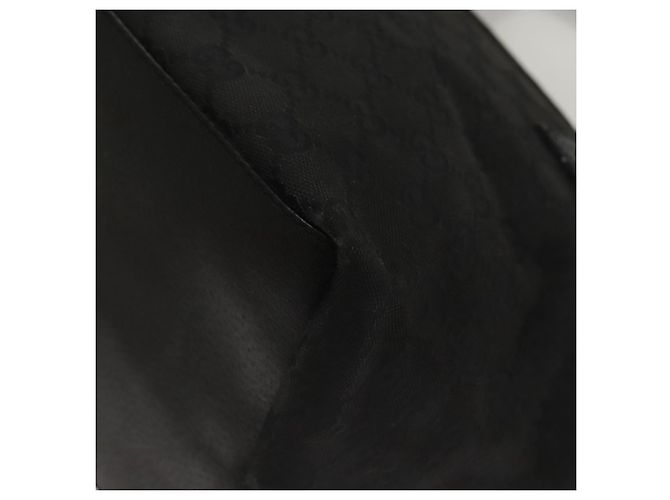 Borsa tote Gucci GG Canvas Web Sherry Line Nera Argento 131228 Auth fm4817 Nero - vista 13