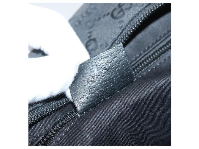 Borsa tote Gucci GG Canvas Web Sherry Line Nera Argento 131228 Auth fm4817 Nero - vista 21