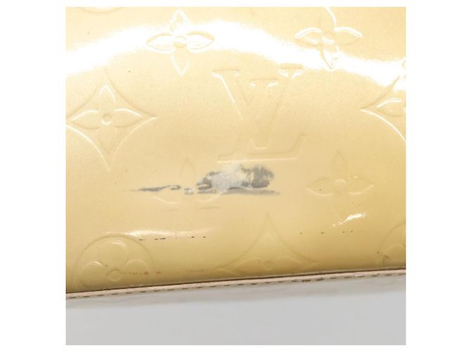 LOUIS VUITTON Monogram Vernis Reade MM Borsa a Mano Beige M91141 LV Auth 132069 - vista 10