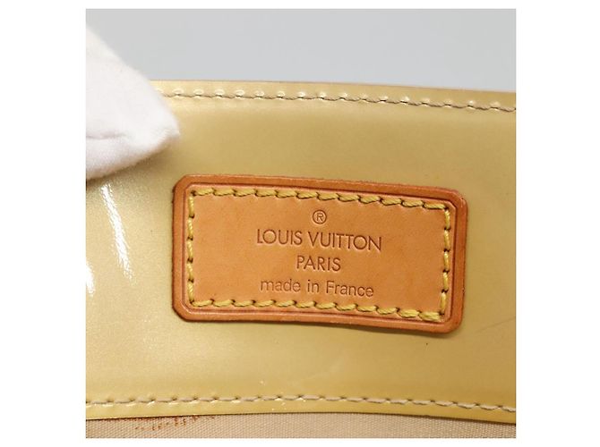 LOUIS VUITTON Monogram Vernis Reade MM Borsa a Mano Beige M91141 LV Auth 132069 - vista 17
