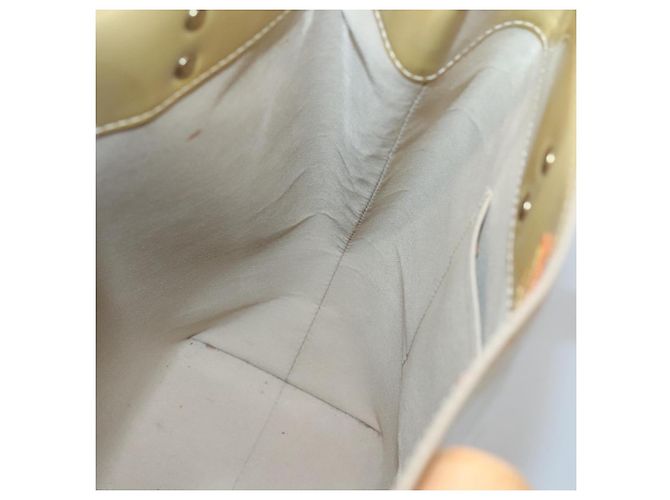 LOUIS VUITTON Monogram Vernis Reade MM Borsa a Mano Beige M91141 LV Auth 132069 - vista 19